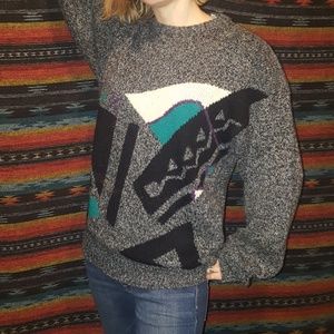 Vintage concrete 1980s sweater